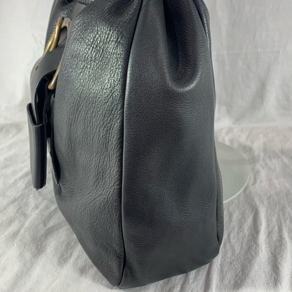 DEAN Authentic Black Leather Tote Shoulder Bag - Picture 3 of 16